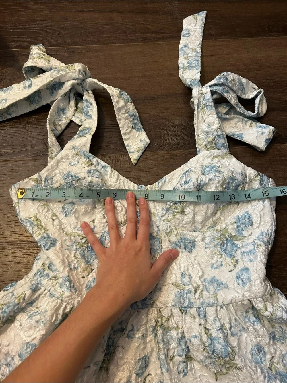Altar'd State Blue and White Floral Dress - Picture 9 of 10